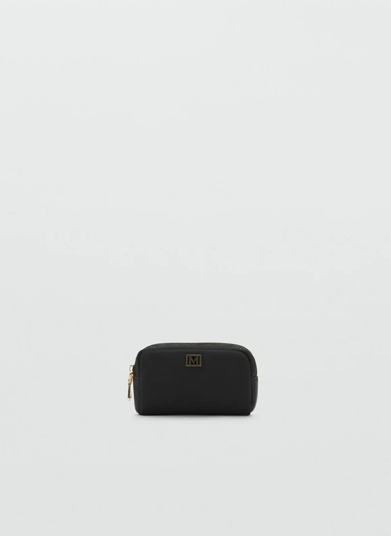 MANGO Zipped nylon cosmetics bag
