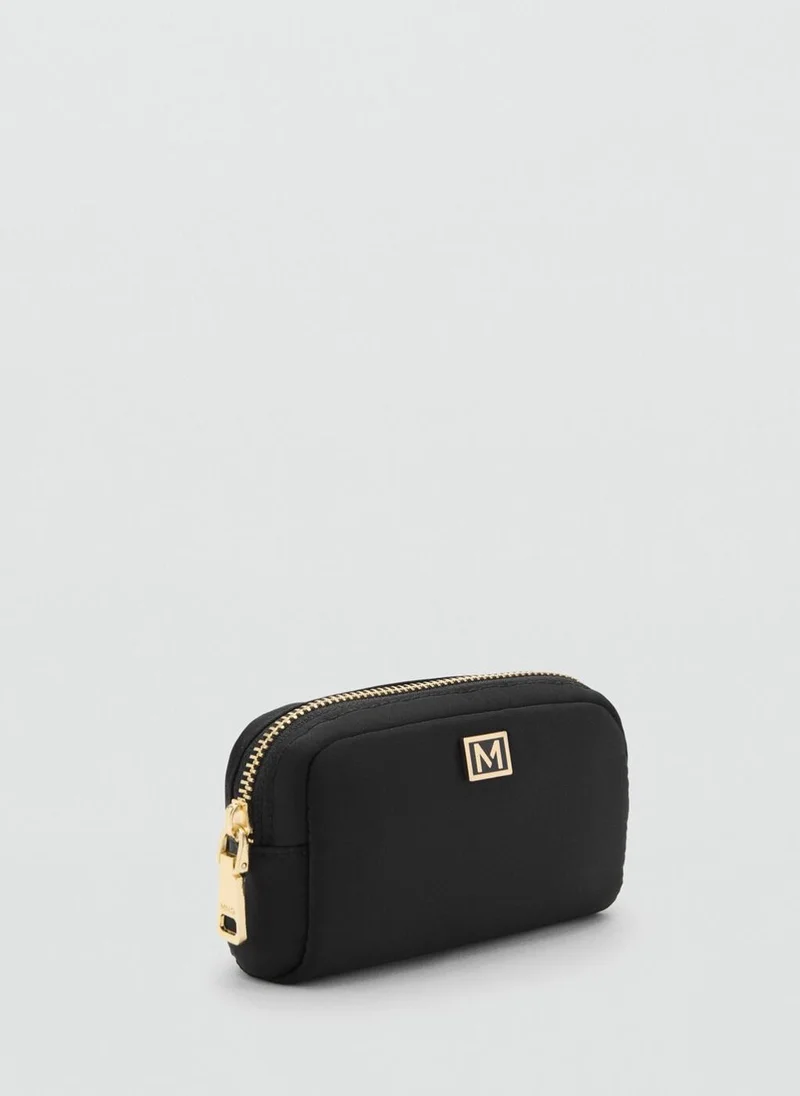 MANGO Zipped nylon cosmetics bag