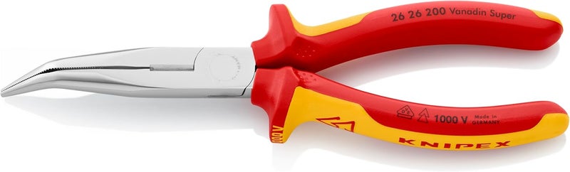 Knipex VDE Snipe Nose Side-Cutting Pliers - 200mm - Image 2