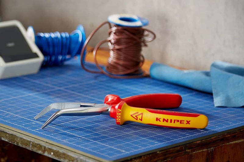 Knipex VDE Snipe Nose Side-Cutting Pliers - 200mm - Image 4