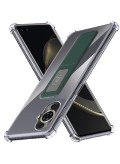 Techie Shockproof Airbag Hand Grip Clear Magnetic Absorption Holder Case Cover For  Huawei Nova 11  - Image 1