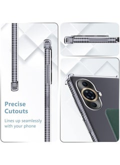 Techie Shockproof Airbag Hand Grip Clear Magnetic Absorption Holder Case Cover For  Huawei Nova 11  - Image 3