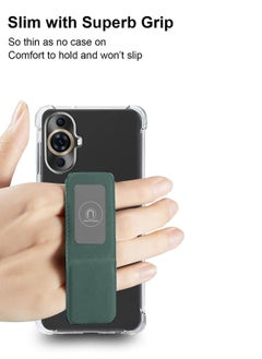 Techie Shockproof Airbag Hand Grip Clear Magnetic Absorption Holder Case Cover For  Huawei Nova 11  - Image 2