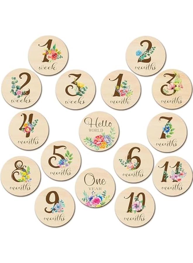 Arabest 300 Pcs Unfinished Wood Circle Round Disc Blank Natural Wooden Cutout Ornaments for Decoration DIY Craft Art Supplies (Round 1 x 1 x 0.12 inches) - Image 3