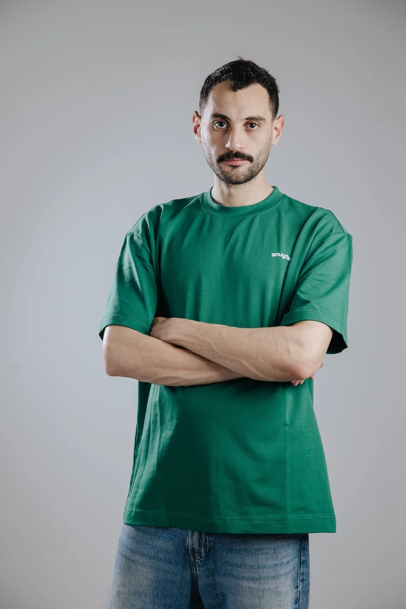 سناج فيس تيشيرتات رجالي مطبوعة واسعة من سنغ فيس