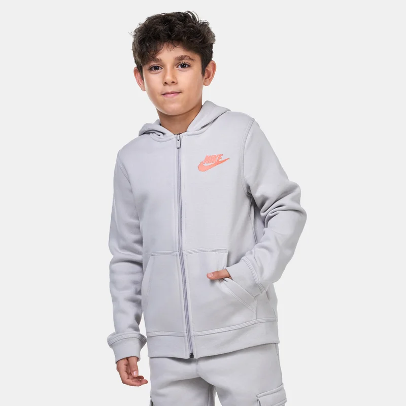 Nike Kids' Sportswear Fleece Full-Zip Graphic Hoodie