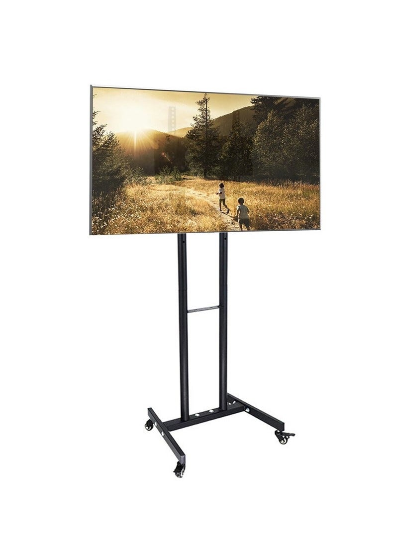 MASINGAA Height Adjustable Mobile Floor TV Stand with Wheels for 32-55 inch LCD LED Screens TV - Image 1