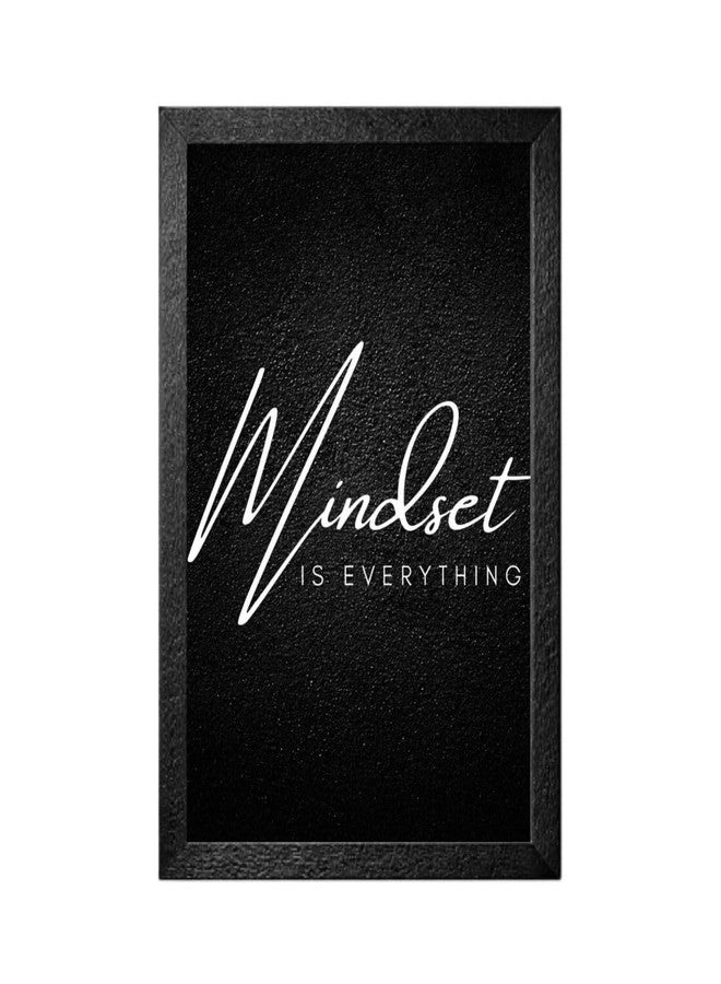 99Cartzz Hustle Motivational Wall Art Painting for Office and Home Decor - Modern Textured Framed Poster, Inspirational Quotes Wall Hanging for Student Study Room & Workspace (Black, 8x12 Inch) - Image 1
