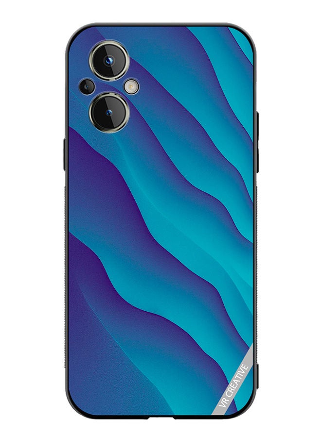 VR CREATIVE Protective Case Cover For OnePlus Nord N20 5G Blue Abstract Design Multicolour - Image 1