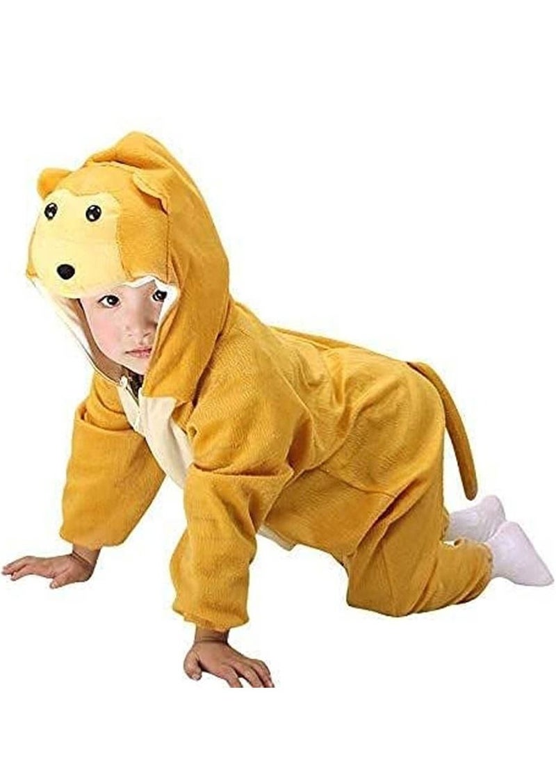 Brain Giggles Brain Giggles Monkey Animal Plush Costume Design Carnival Party Jumpsuit for Kids Boys and Girls Medium  - Image 1