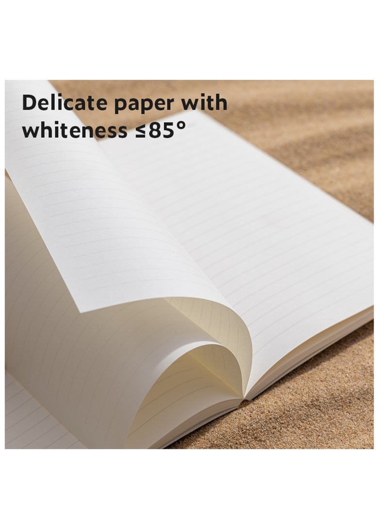 NUSIGN 1-Piece A5 Size Premium Leather Cover Notebook 96 Sheets - Image 4