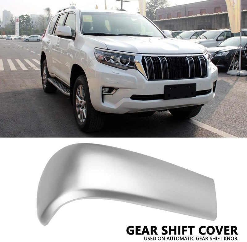 woobles Shift Knob Trim, for Land Cruiser Prado J150 2010-2017, Car Center Gear Shift Knob Cover Chrome Color - Image 1