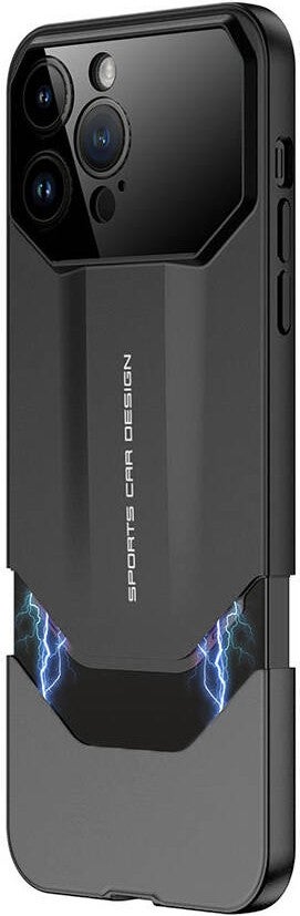 Rona Store Apple iPhone 14 Pro Max Case Double Piece Zore Ays Pro Dual Cover-Black-Grey  - Image 1