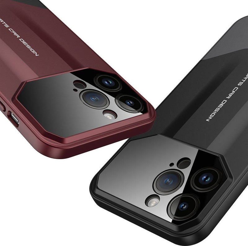 Rona Store Apple iPhone 14 Pro Max Case Double Piece Zore Ays Pro Dual Cover-Black-Grey  - Image 4
