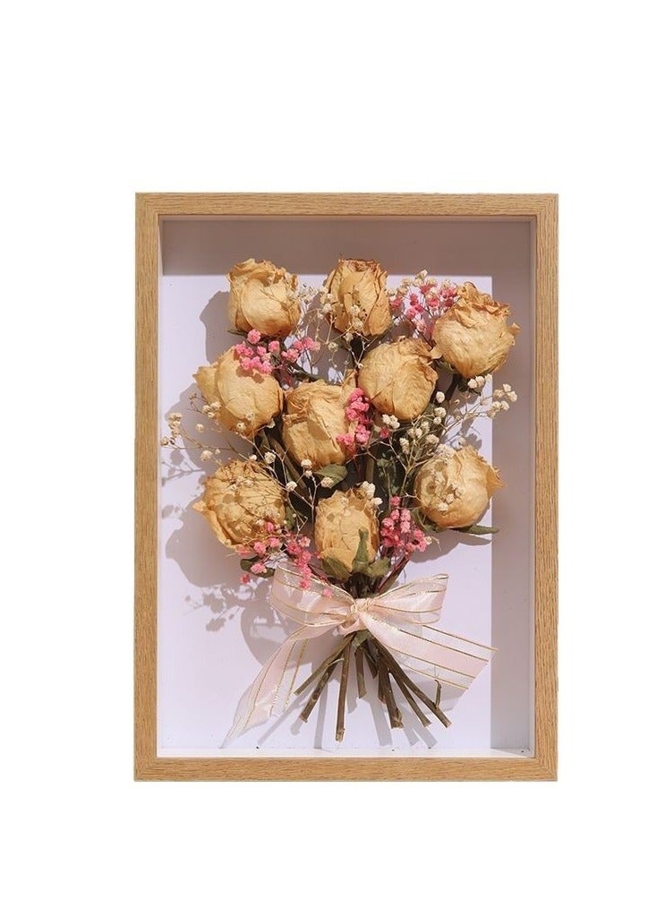 Picture Frame for Filling, Deep Picture Frame for Filling, 11.7 x 16.7 cm, Deep Frame for Wall and Desktop, 3D Object Frame, Deep 3 cm, Suitable for Three-Dimensional Wall Decoration, Wood - Image 1