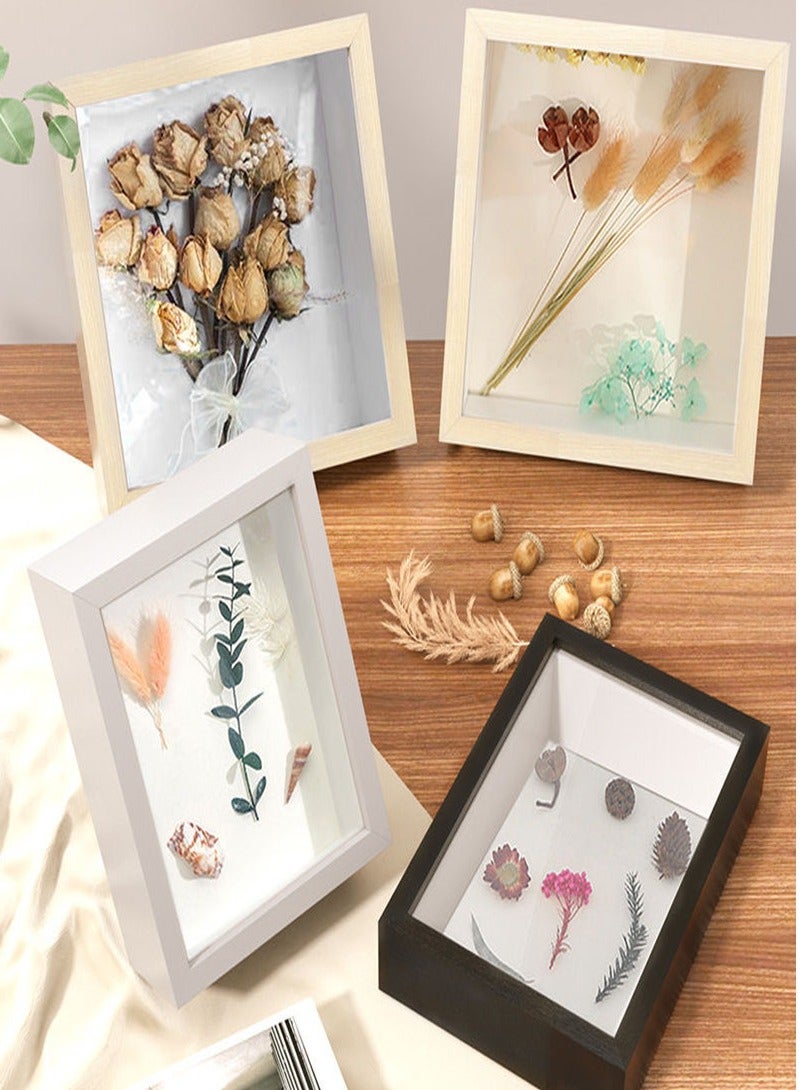 Picture Frame for Filling, Deep Picture Frame for Filling, 11.7 x 16.7 cm, Deep Frame for Wall and Desktop, 3D Object Frame, Deep 3 cm, Suitable for Three-Dimensional Wall Decoration, Wood - Image 4