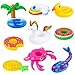 UNICORN ELEMENT 9 Pcs Cute 115 Inch Girl Doll Swim Accessories Set Swimming Pool Floaties Party Ring Inflatable Drink Holder for 115 Girl Dolls Pool Toys - Image 3