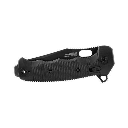 SOG Seal XR Partially Serrated Hard-Use Ambidextrous Pocket Tactical Folding Knife XR Lock CPM-S35VN Steel - Image 5
