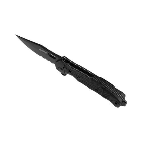 SOG Seal XR Partially Serrated Hard-Use Ambidextrous Pocket Tactical Folding Knife XR Lock CPM-S35VN Steel - Image 3