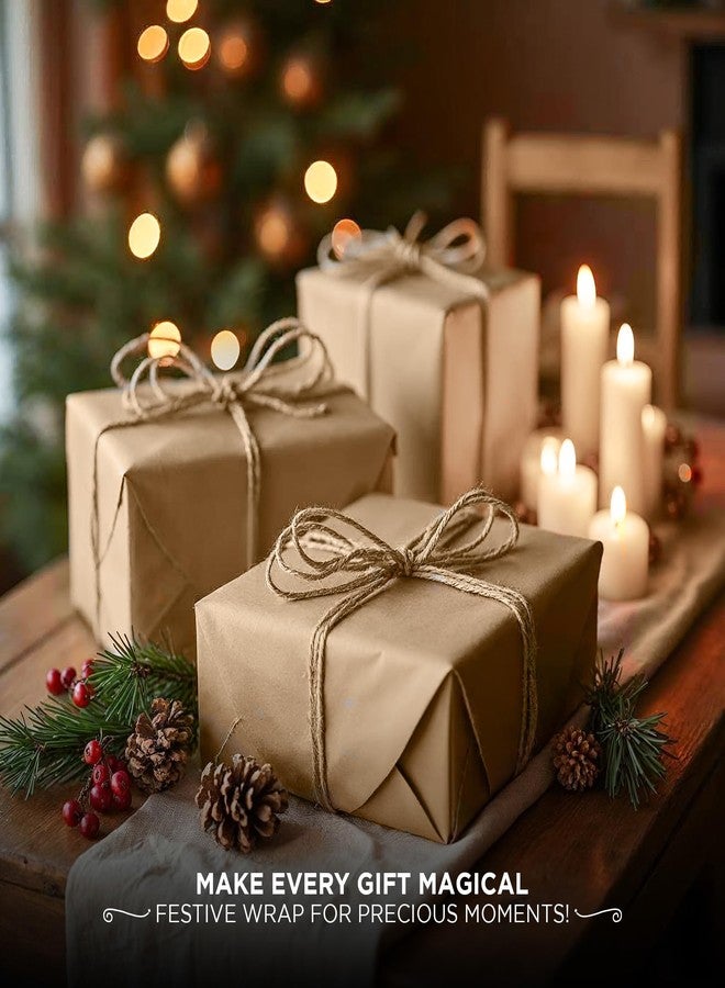 SANZIX 150 Sheets Kraft Tissue Paper for Gift Bags Bulk 14x20 Inch - Brown Wrapping Paper for Gifts Wrap, Wedding, Birthday & Holiday Brown Flower Wrapping Tissue for Decorations & DIY Crafts - Image 5