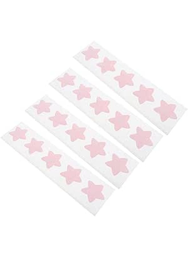 Creative Star Shaped Bandages 20pcs Red Cartoon Adhesive Fingertip Covers For Small Wounds - Image 1