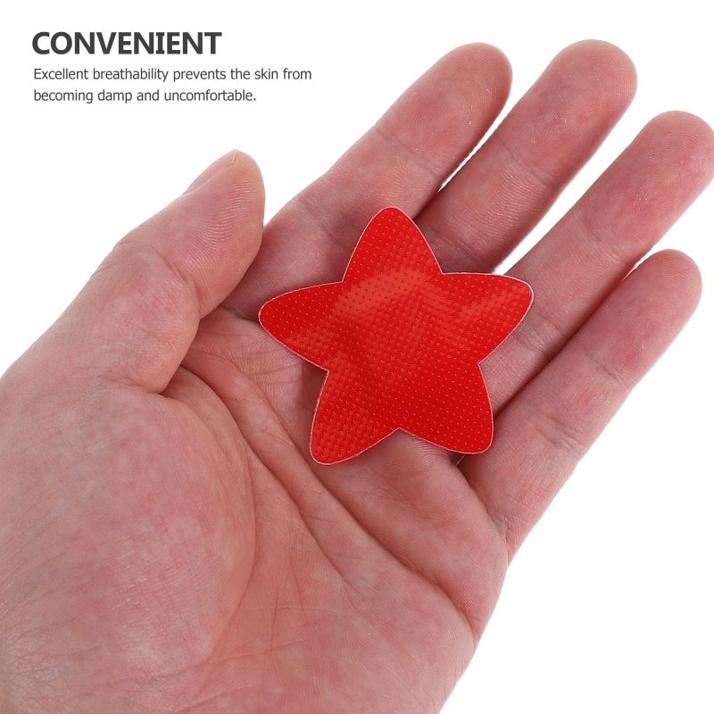 Creative Star Shaped Bandages 20pcs Red Cartoon Adhesive Fingertip Covers For Small Wounds - Image 5