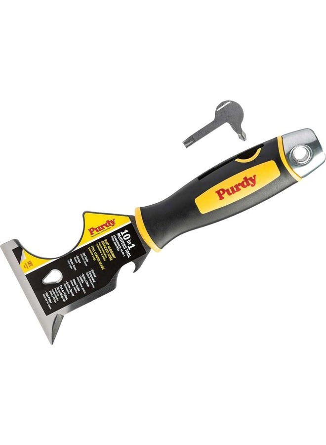 Purdy 10 in 1 Painters Multi Tool Stainless Steel Scraper Putty Knife Hammerhead Nail Set - Image 1