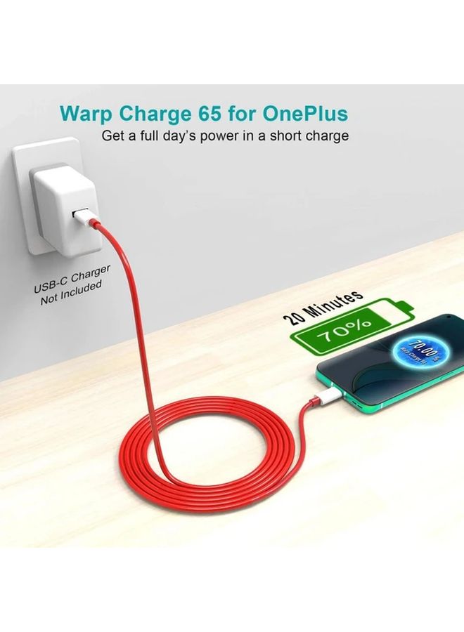 كابل شحن سريع من USB-C إلى USB-C بطول 59 بوصة، بقدرة 65 وات، مخصص لـ OnePlus 12 و11 Pro - Image 3