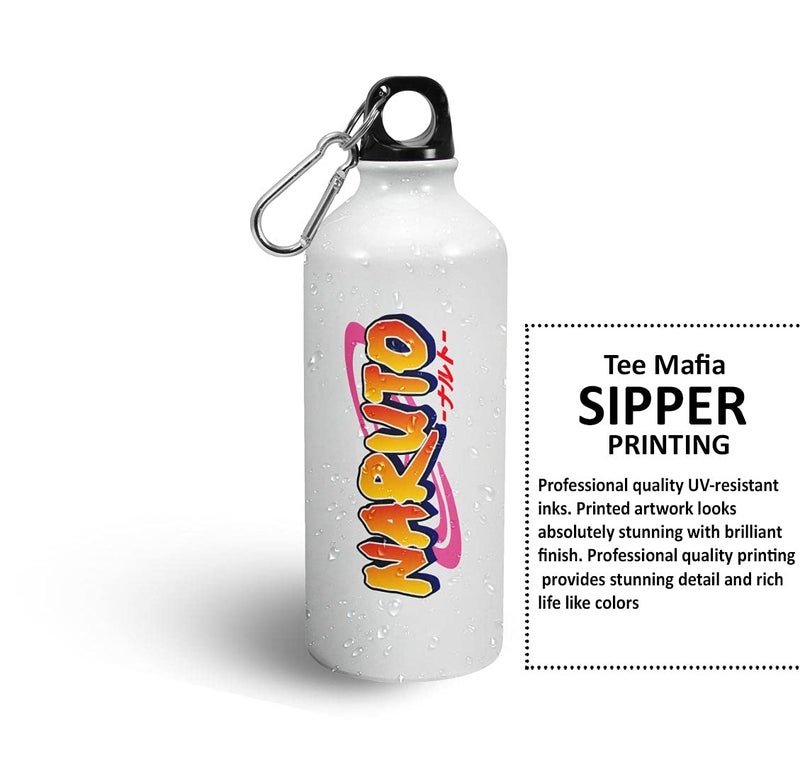 Tee Mafia Tee Mafia Naruto Sipper Bottle Naruto logo Anime Cartoon Sipper Printed Sipper Manga series 600 Ml Multicolor cartoon04 - Image 2