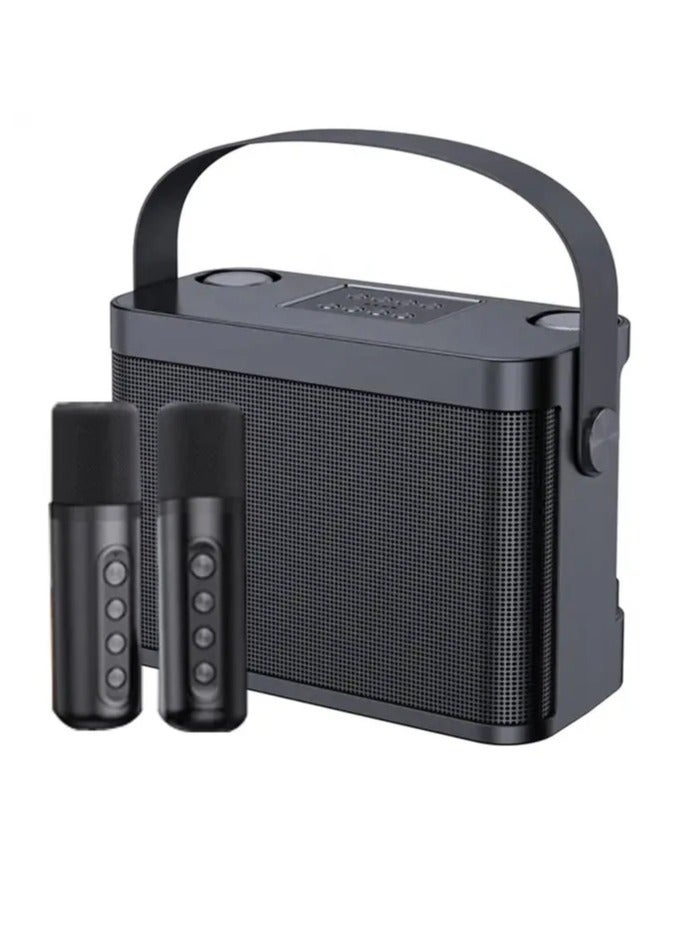 SU.YOSD YS-219 Karaoke Machine with 2 Wireless Microphones Portable Speaker - Image 1