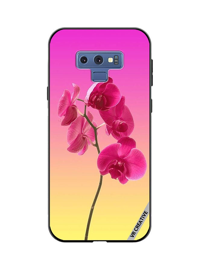 VR CREATIVE Protective Case Cover For Samsung Galaxy Note 9 Flower Design Multicolour - Image 1
