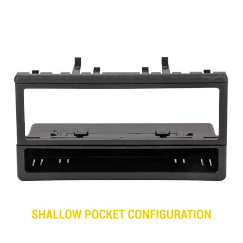 Scosche FD1327B Compatible with 1995-07 Ford / Lincoln / Mercury / Mazda DIN w/Molded Pocket Dash Kit Black - Image 2