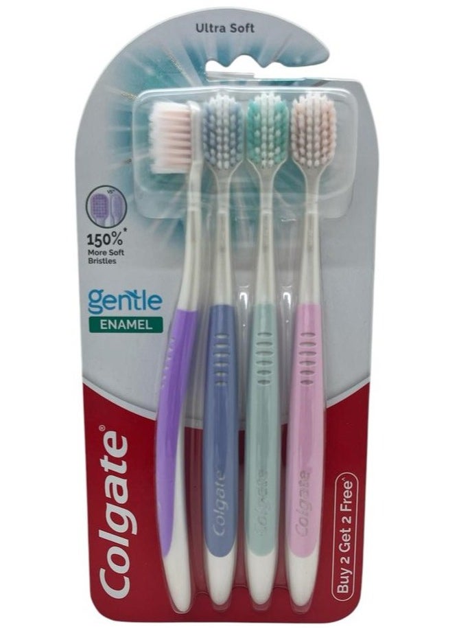Colgate - COLGATE BRUSH GENTLE EMANEL ULTRA SOFT 4p - Image 1