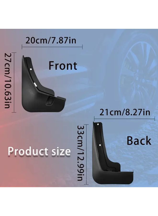 4pcs Car Mud Flaps For Chery Tiggo 4 Pro 2025 Durable Scratch Resistant Bumper Guards - Image 5