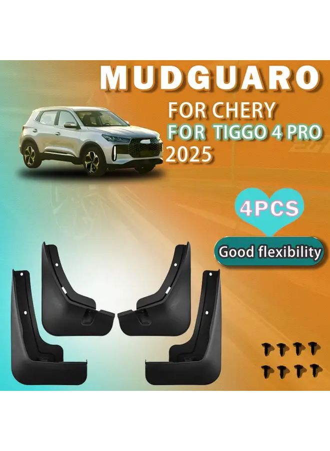 4pcs Car Mud Flaps For Chery Tiggo 4 Pro 2025 Durable Scratch Resistant Bumper Guards - Image 4