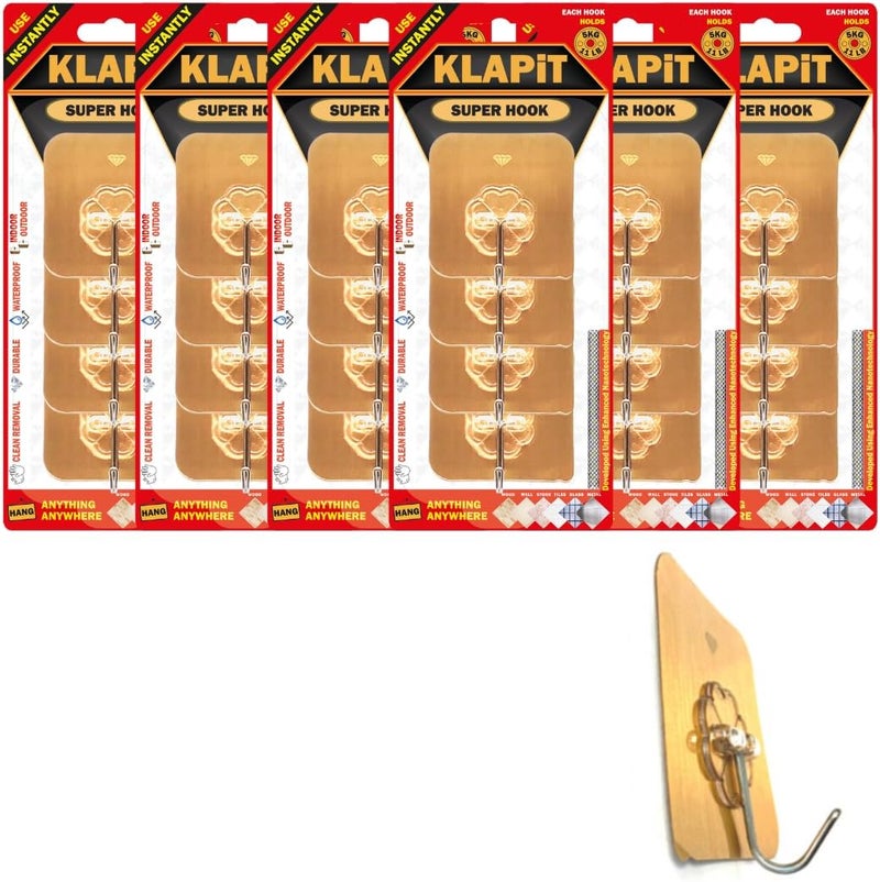 KLAPiT Super Hook - Heavy Duty Adhesive Wall Hook - Image 1
