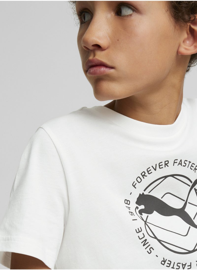 PUMA Active Sports Boys Short Sleeve Graphic T-shirt  - Image 1