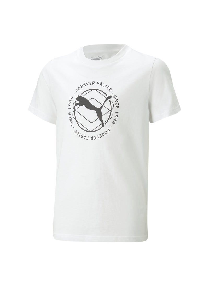 PUMA Active Sports Boys Short Sleeve Graphic T-shirt  - Image 5