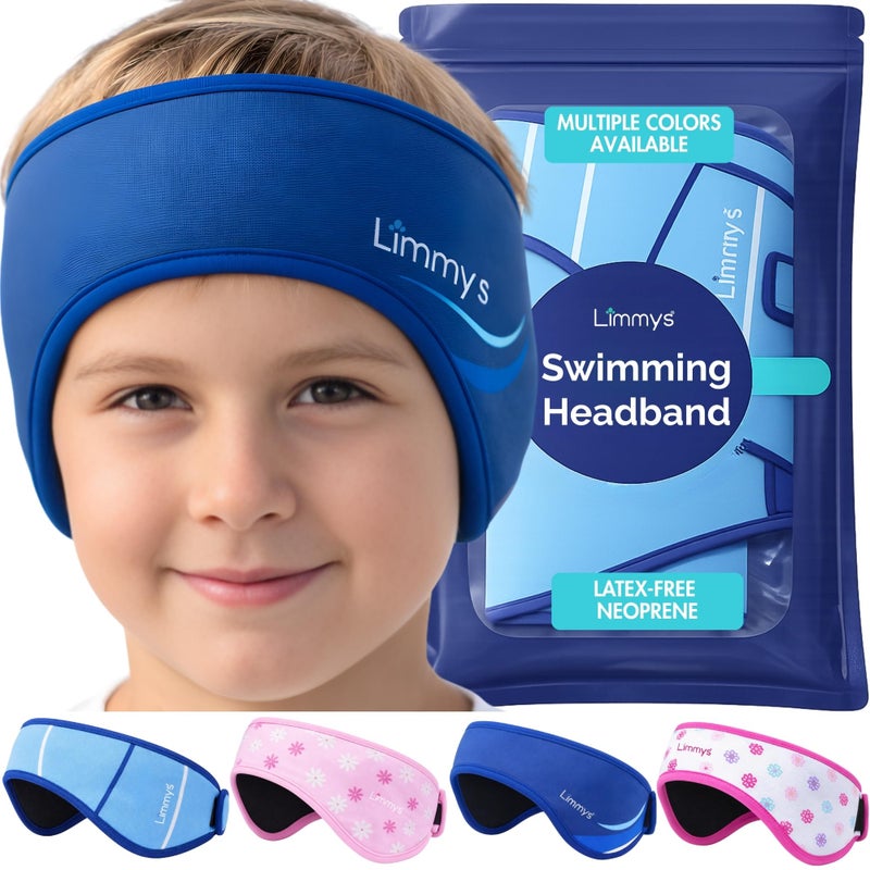Limmys Swimming Headband for Kids & Adults â€“ Doctor-Inspired Ear Protection, Reinforced Elastic Neoprene Band, Latex-Free Child-Safe Materials, Non-Slip Comfort, Holds Earplugs Securely - Image 1