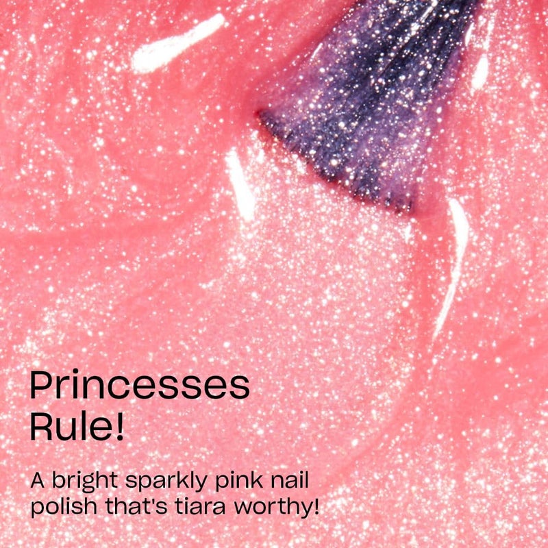 OPI Nail Lacquer Princesses Rule! | Sheer Soft Pink Shimmer Chip Resistant Nail Polish | Vegan, Fast Drying, Streak Free - Image 2