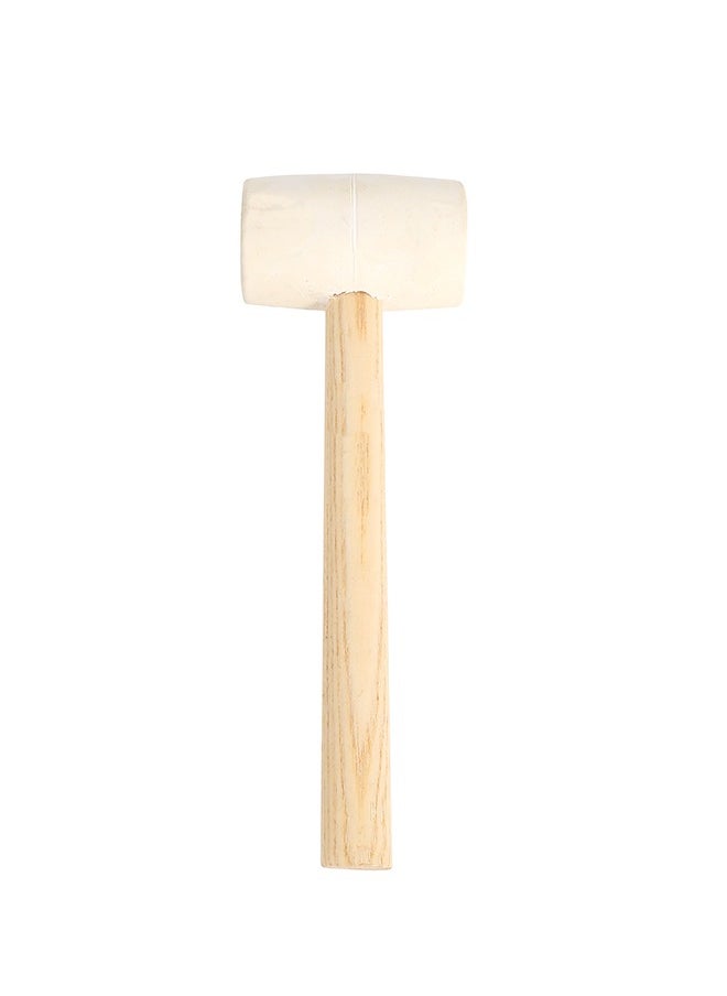 LAWAZIM Rubber Mallet with Wooden Handle - 700g - Non-Marring Shock-Absorbing Hammer for Flooring, DIY, and Construction - Ergonomic Anti-Slip Grip for Home Improvement, Woodworking, and Tent Camping  - Image 2