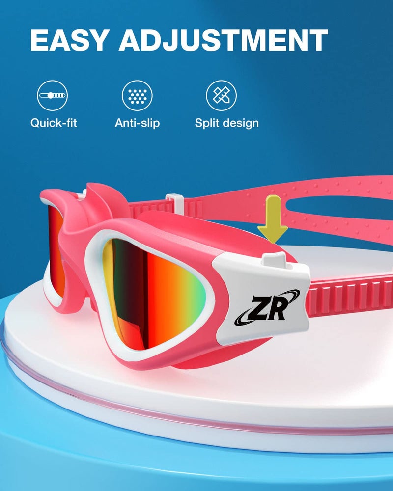 ZIONOR Kids Swim Goggles, G1 MINI UV Protection Anti-Fog Polarized Swimming Goggles for Age 6-14 - Image 4