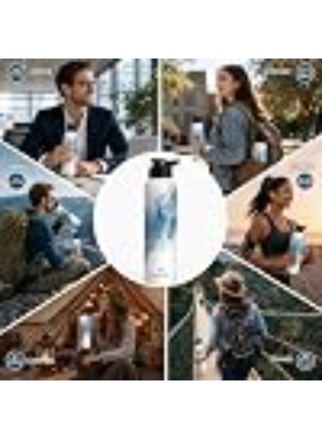 Speedex Stainless Steel Water Bottle 1 Ltr (1000ml), BIS Approved, Leak-Proof Sipper Cap, Ice Marble Printed Design, Office, School, Travel, Daily Use, Men, Women, Boys, Girls, Kids, Set of 2 - Image 5
