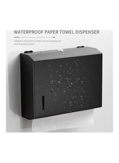 Generic Paper Towel Dispenser Black 27.3x8.7x21.5cm  - Image 3