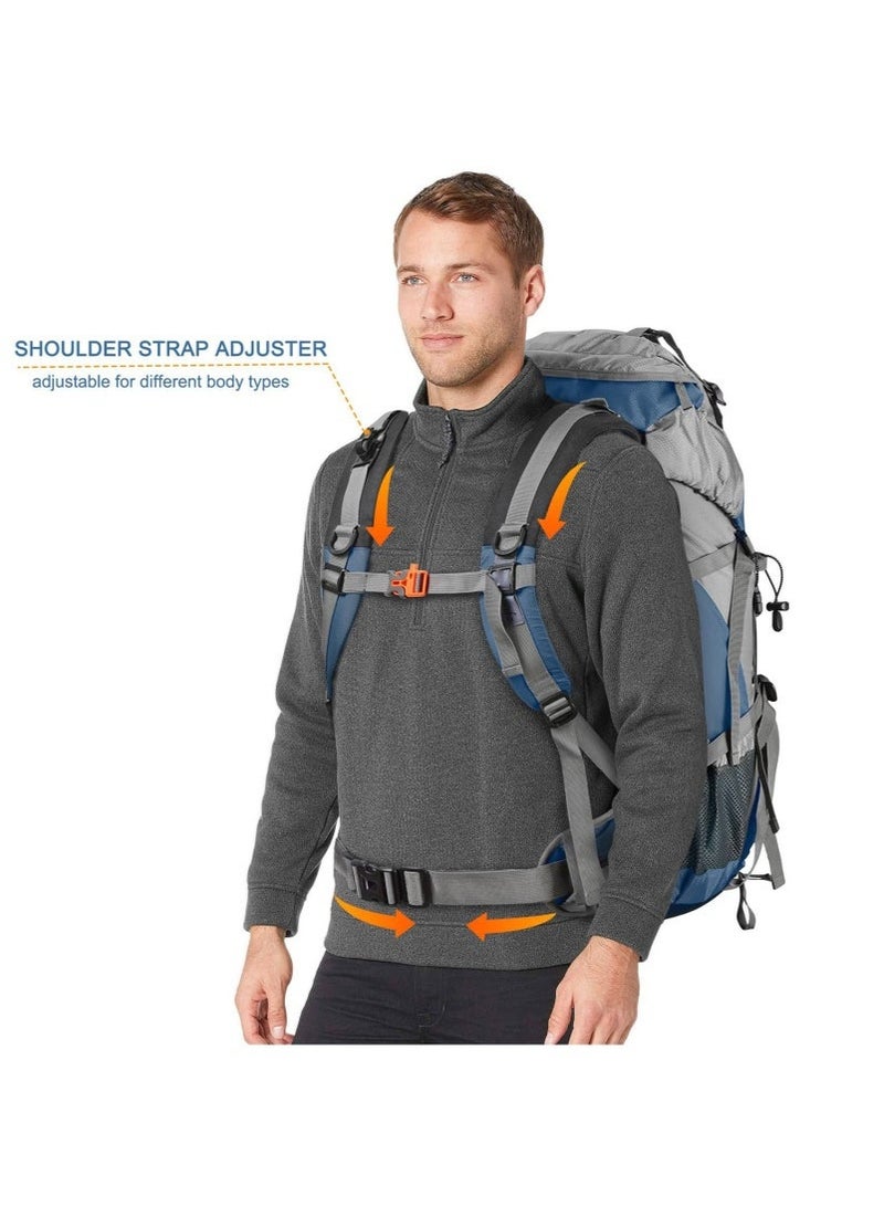 عربست حقيبة تخييم على ظهر الرحلات سعة 50 لترا ، حقيبة ظهر للسفر الرياضي في الهواء الطلق قابلة للطي ، خفيفة الوزن ، مقاومة للماء ، حقيبة ظهر ذات سعة كبيرة ، مناسبة للمشي لمسافات طويلة ، التخييم ، ركوب الدراجات ، المشي لمسافات طويلة ، الصيد ، تسلق الجبال - Image 4