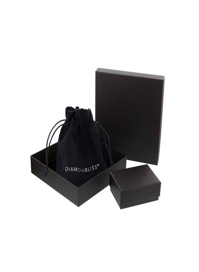 Diamonbliss خاتم ديامونبليس من الفضة الإسترلينية المطلية بالبلاتين مع زركونيا مكعبة مقطوعة على شكل زمرد وباجيت (5) - Image 4