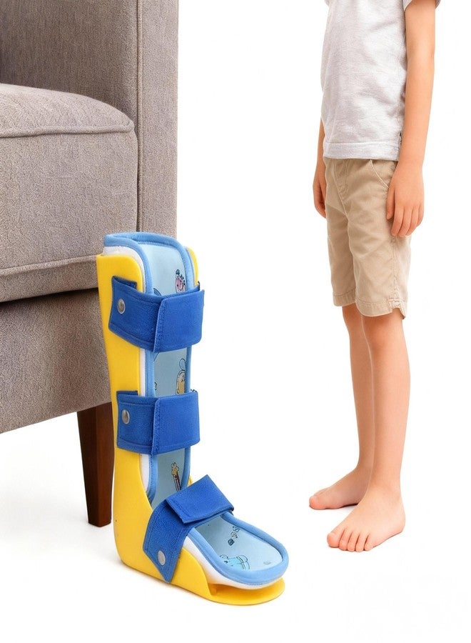 RousuMedi Pediatric AFO Kids Ankle Foot Brace Drop Foot Splint for Child Toddler Ankle Foot Orthosis Night Splint (Right Foot, Medium) - Image 1