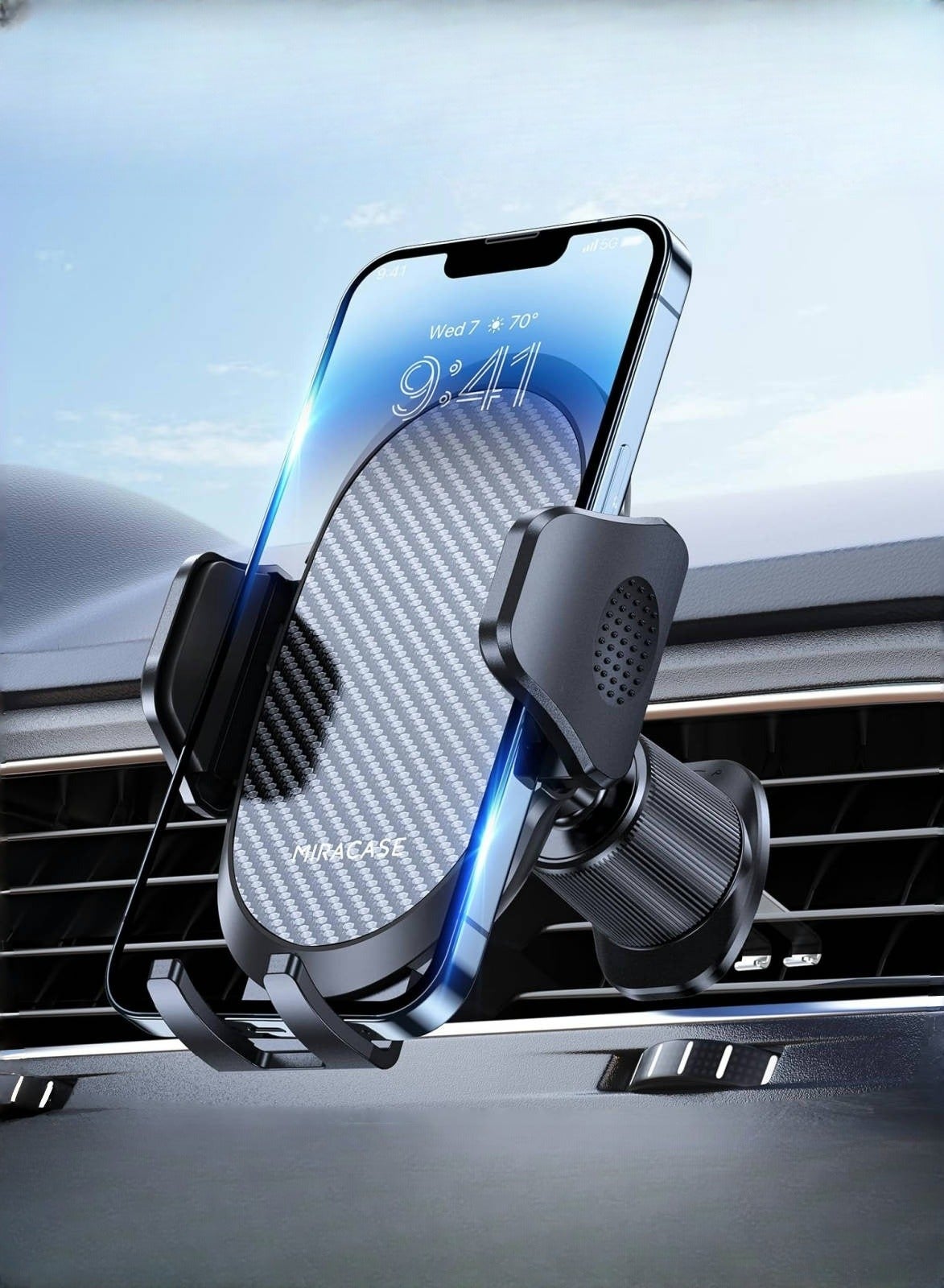 تشوداي CHU DAI Phone Holders For Your Car With Metal Hook Clip Air Vent Cell Phone Stand Car Mo 600 g