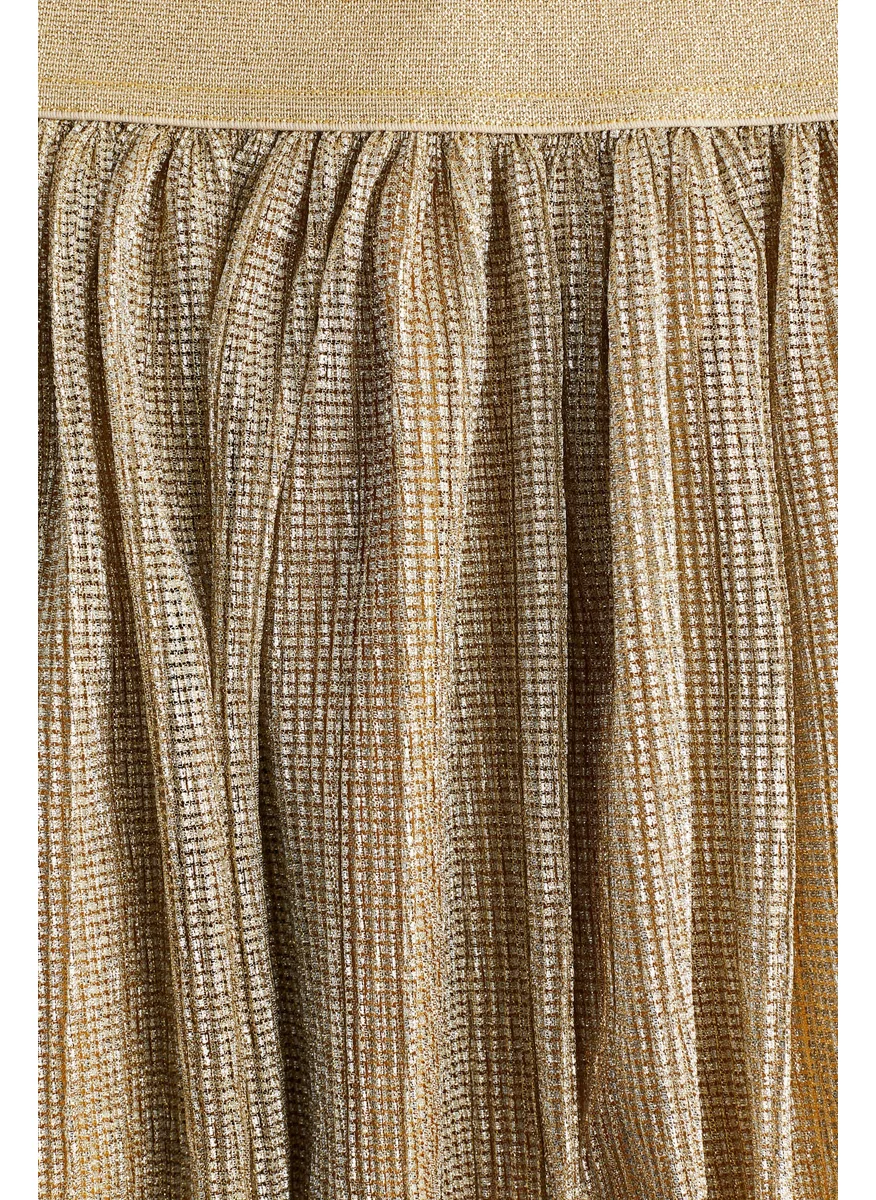 اتش اند ام Metallic-Shimmering Skirt