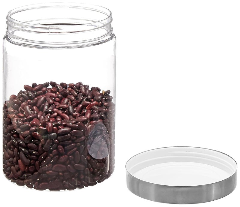 Homeor Plastic Storage Jar & Container, Airtight BPA Free Container for Kitchen Storage, Grocery Kitchen Container, Stackable & Transparent Organizer, Masala Dabba, Multipurpose Jar, 2000 ML Set 4 - Image 5